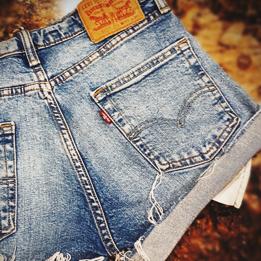 Levi’s Distressed Shorts